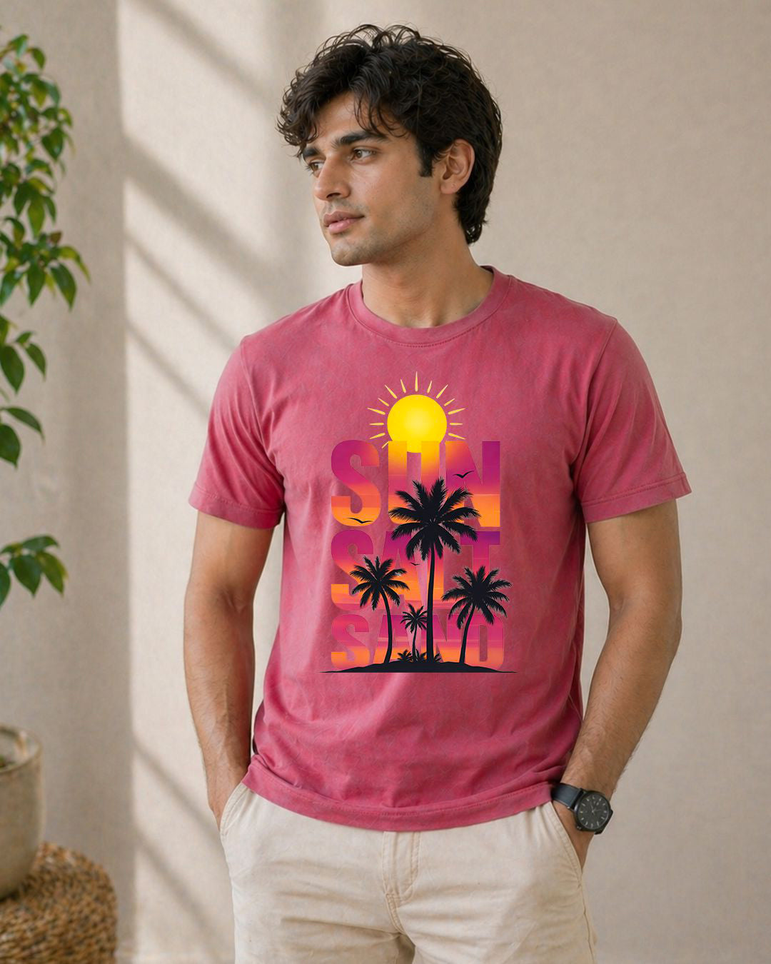 Sun Vibes Regular Fit T-Shirt