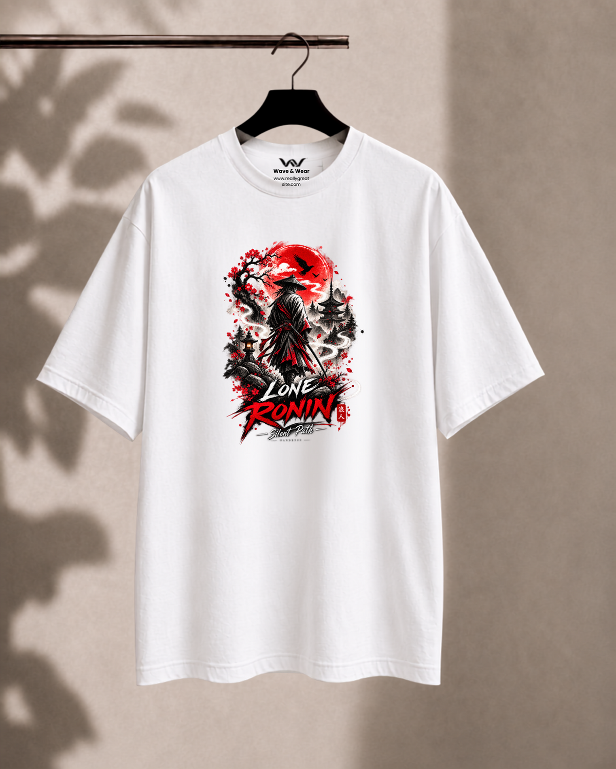 Crimson Shadow Slayer Oversized Fit T-Shirt