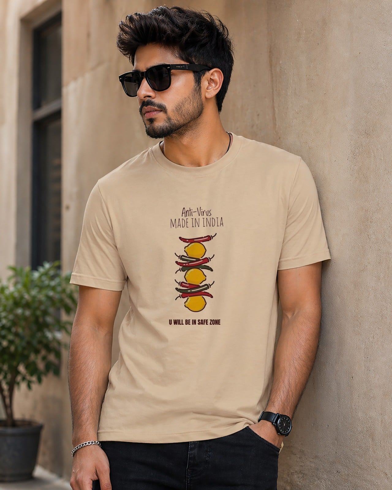 Desi Antivirus Regular Fit T-Shirt