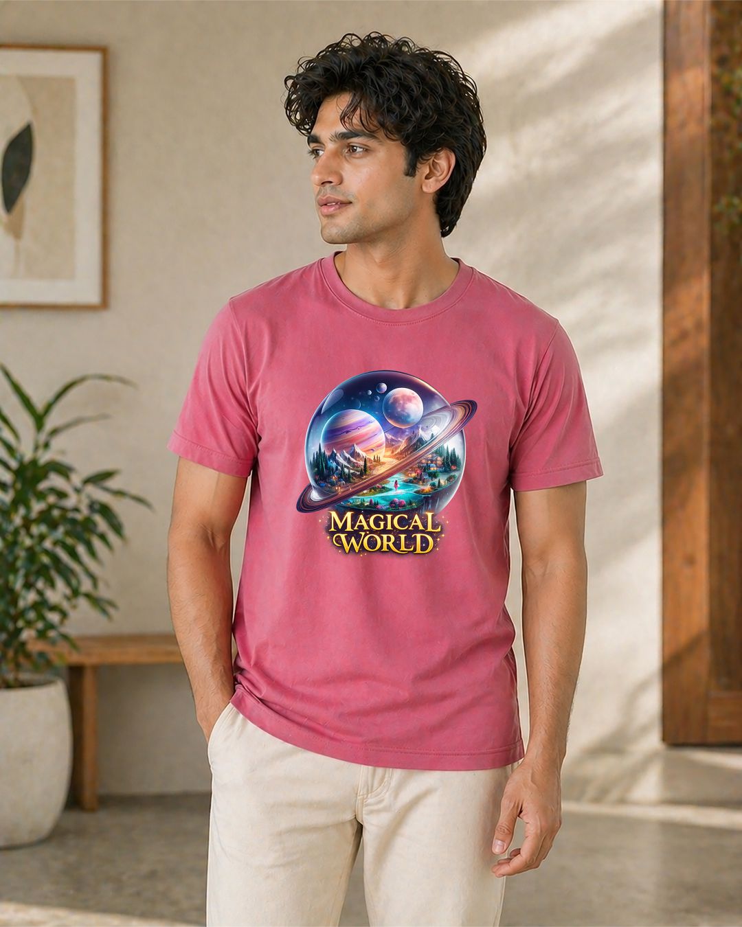 Magic World Regular Fit T-Shirt