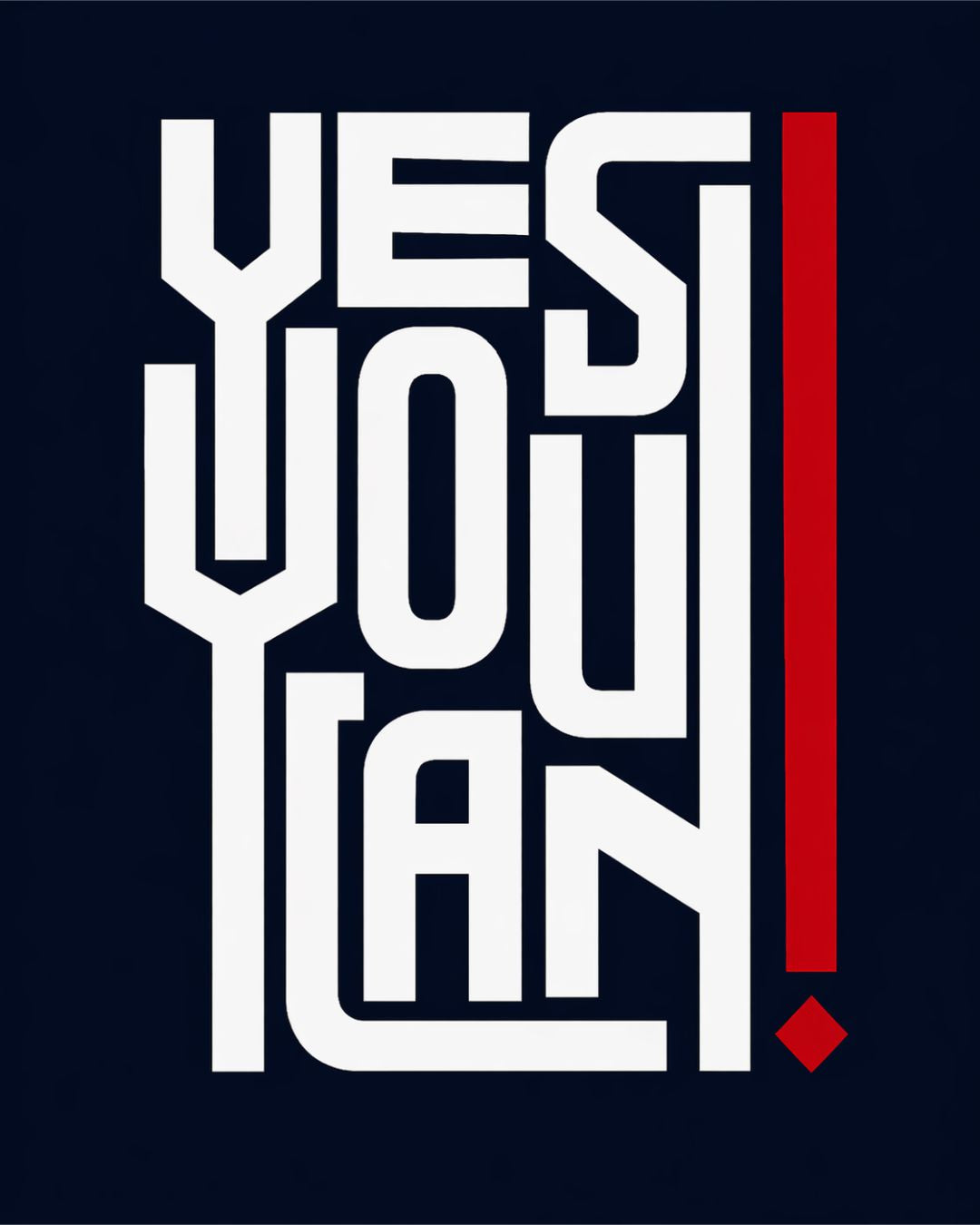 Yes You Can Premium Oversized Fit T-Shirt