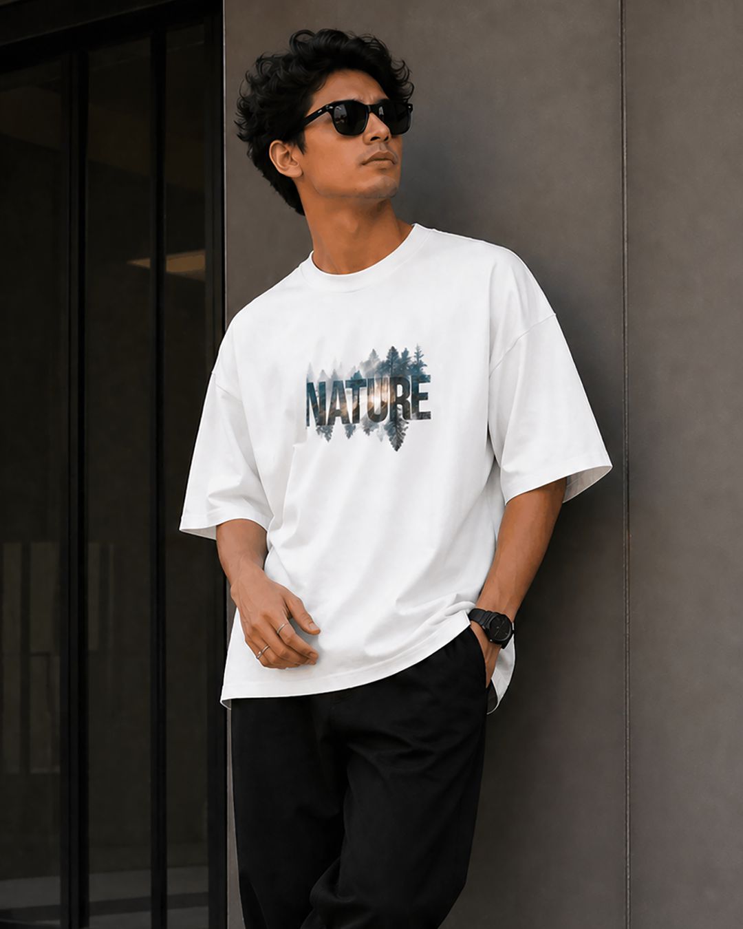 Nature Vibes Oversized Fit T-Shirt