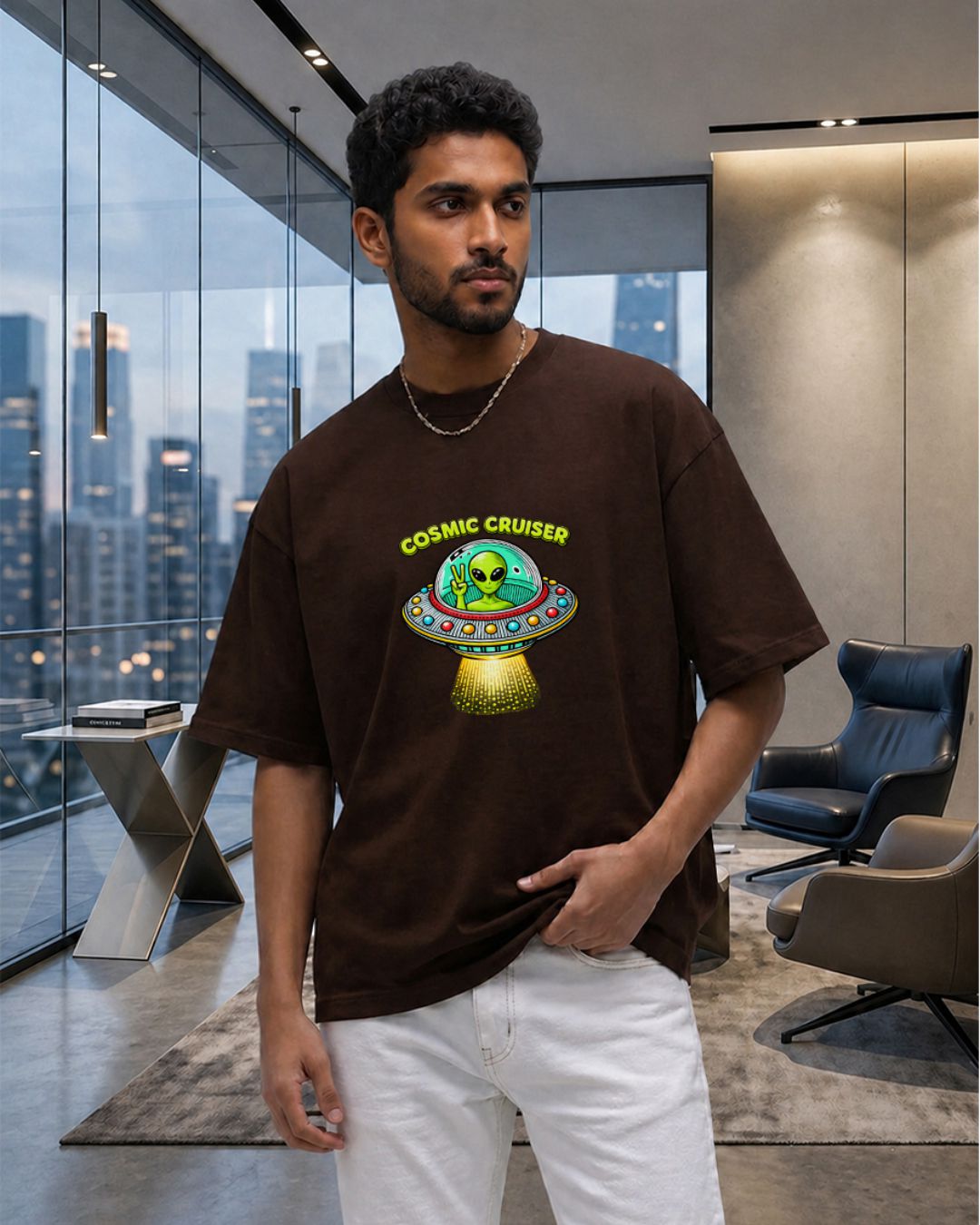Alien Invasion Oversized Fit T-Shirt