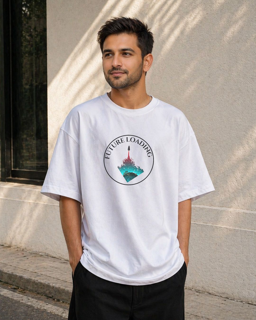 Dual Worlds Oversized Fit T-Shirt