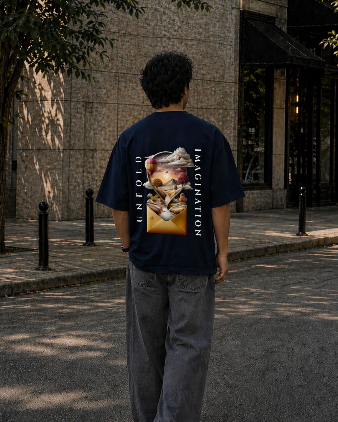 Nature Imagination Oversized Fit T-Shirt