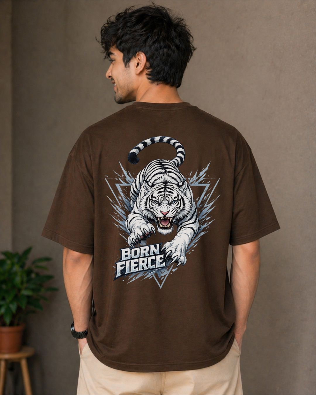 Born Fierce Oversized Fit T-Shirt