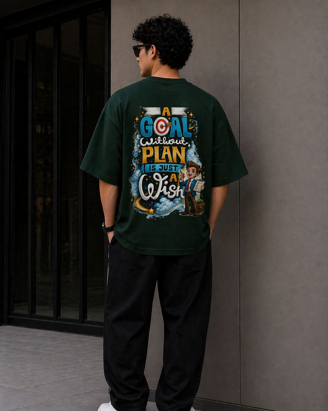 Plan Your Goal Oversized Fit T-Shirt