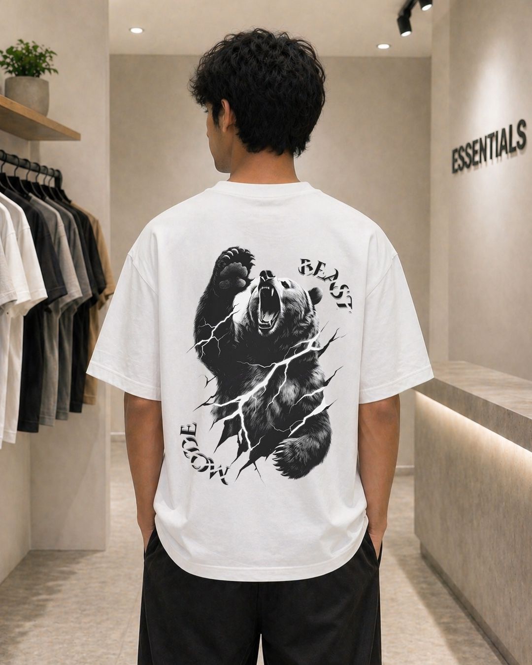Thunder Beast Oversized Fit T-Shirt