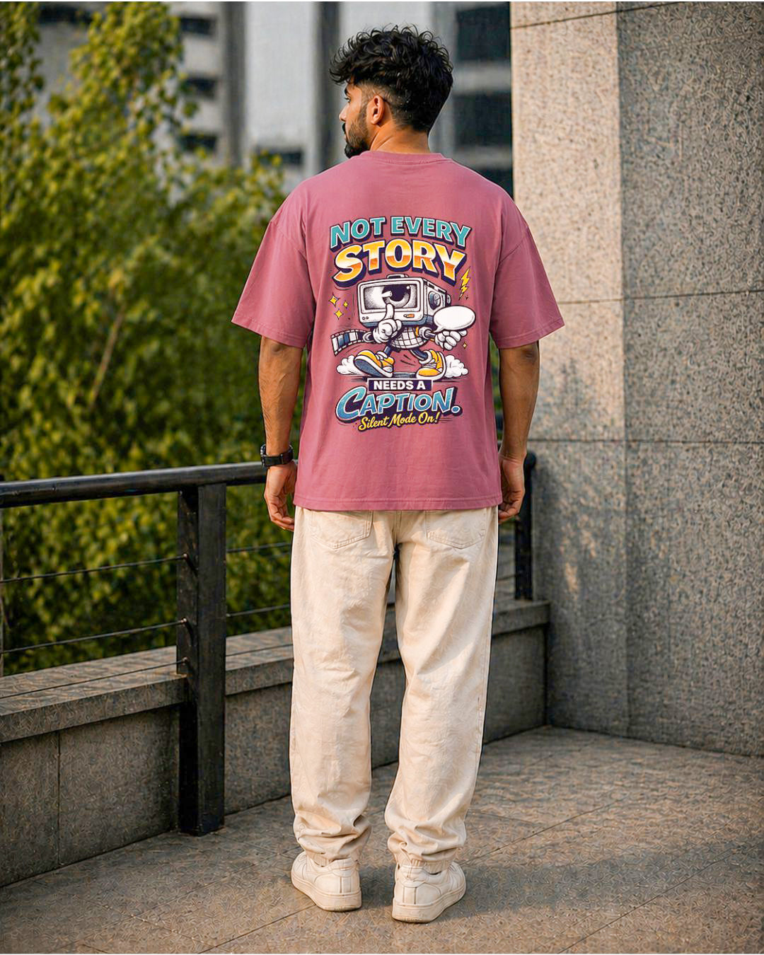 Silent Story Oversized Fit T-Shirt