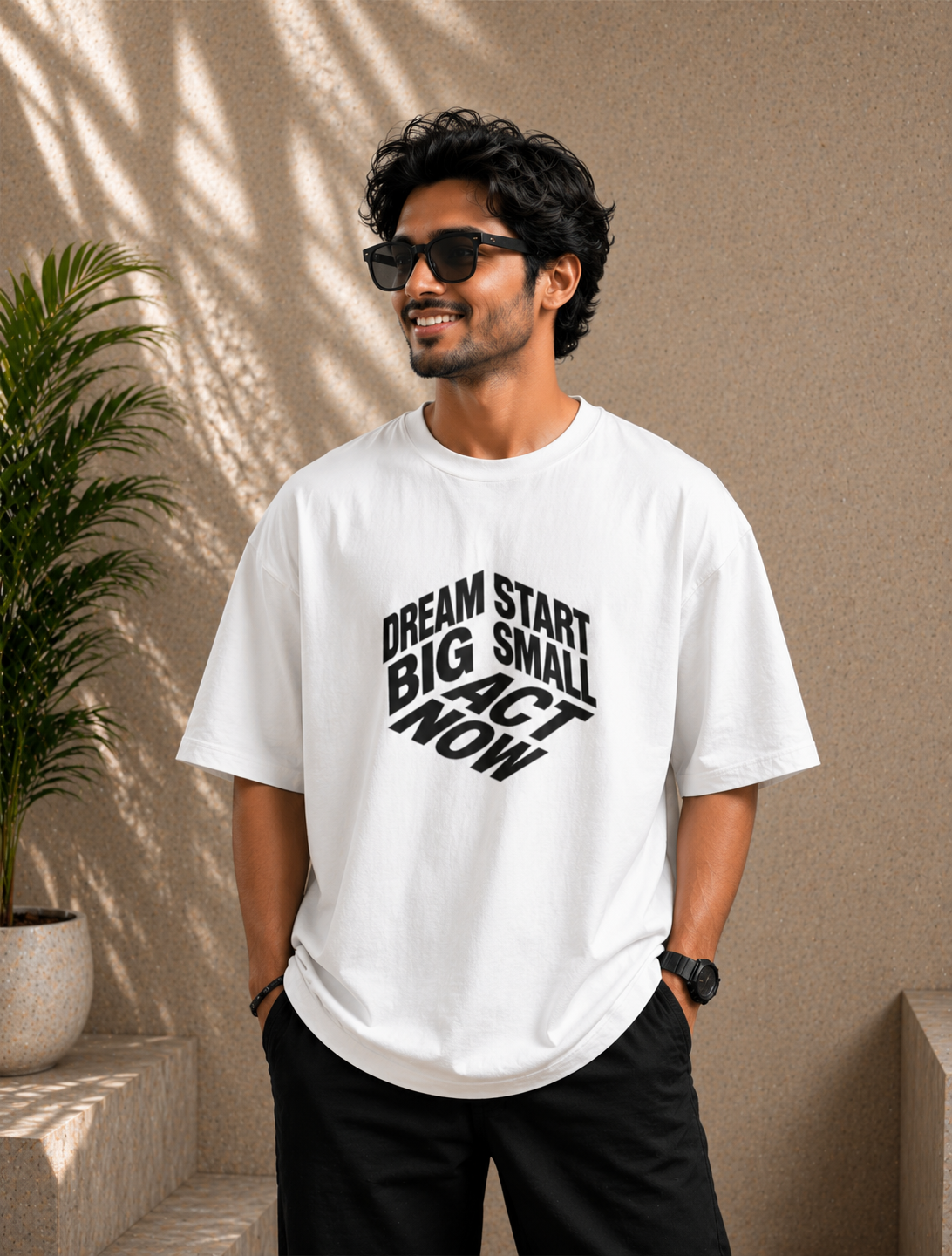 Dream Big Premium Oversized Fit   T-Shirt
