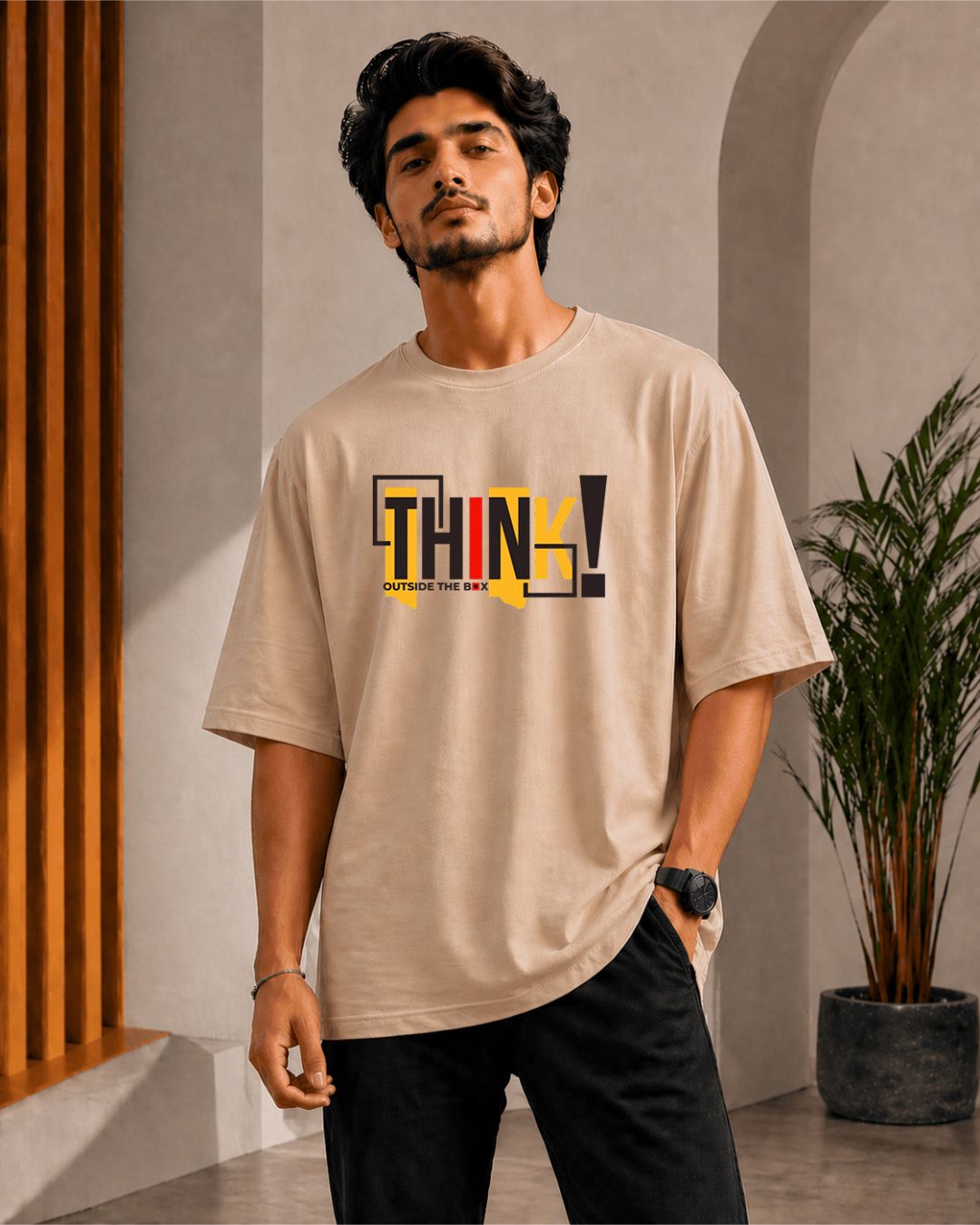 Think Premium Oversized Fit T-Shirt