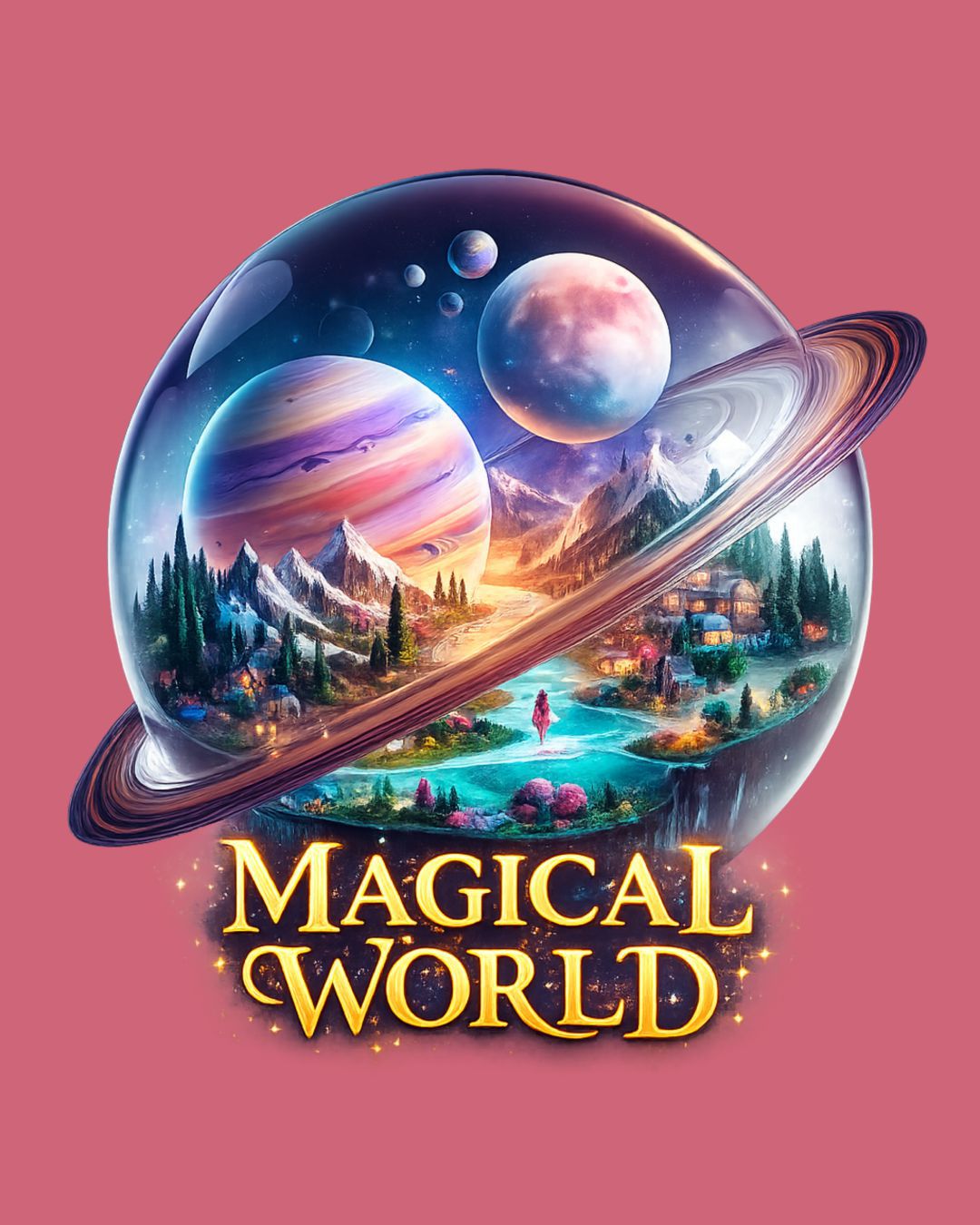 Magic World Regular Fit T-Shirt