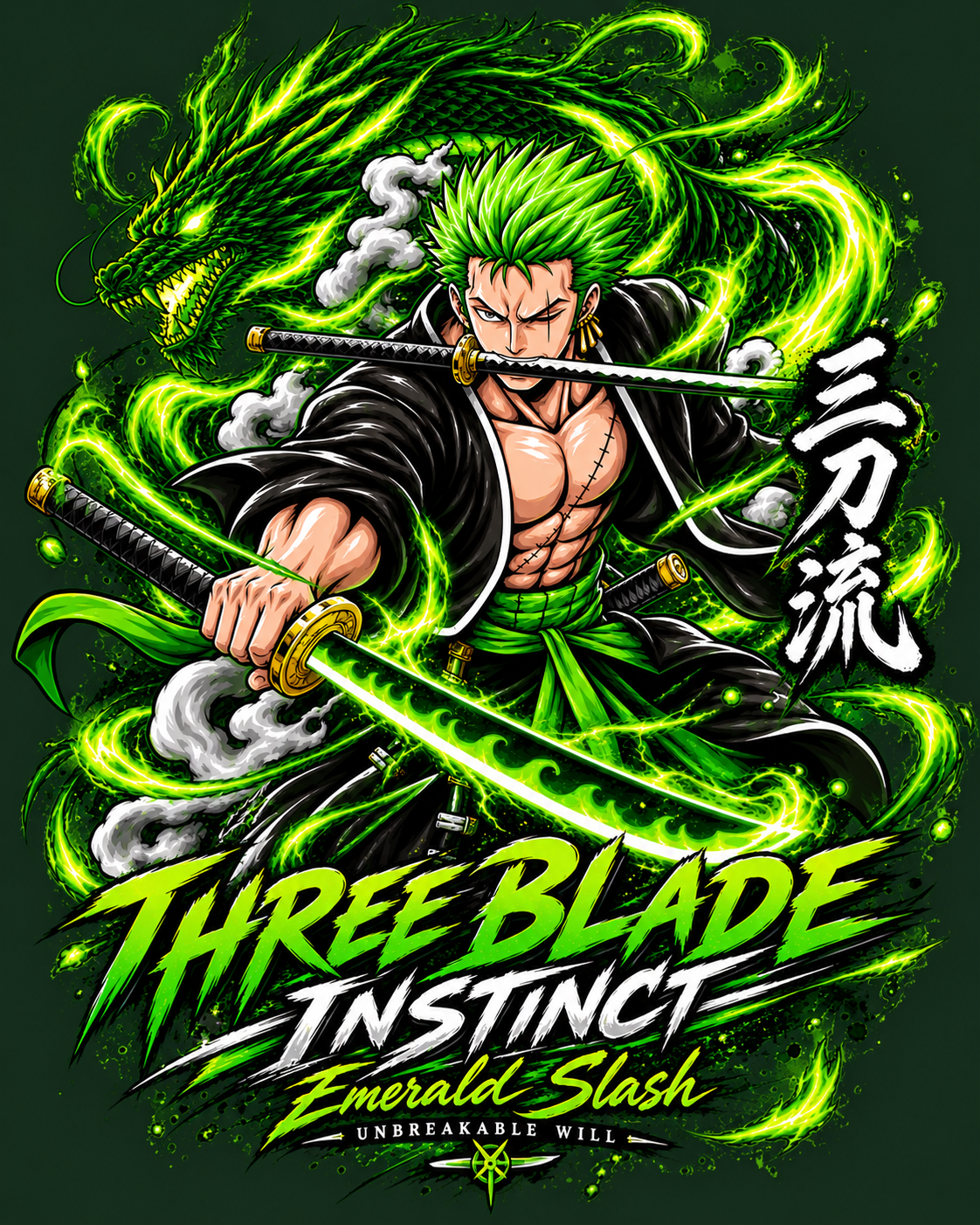 Dragon Fang Zenkai Oversized Fit T-Shirt