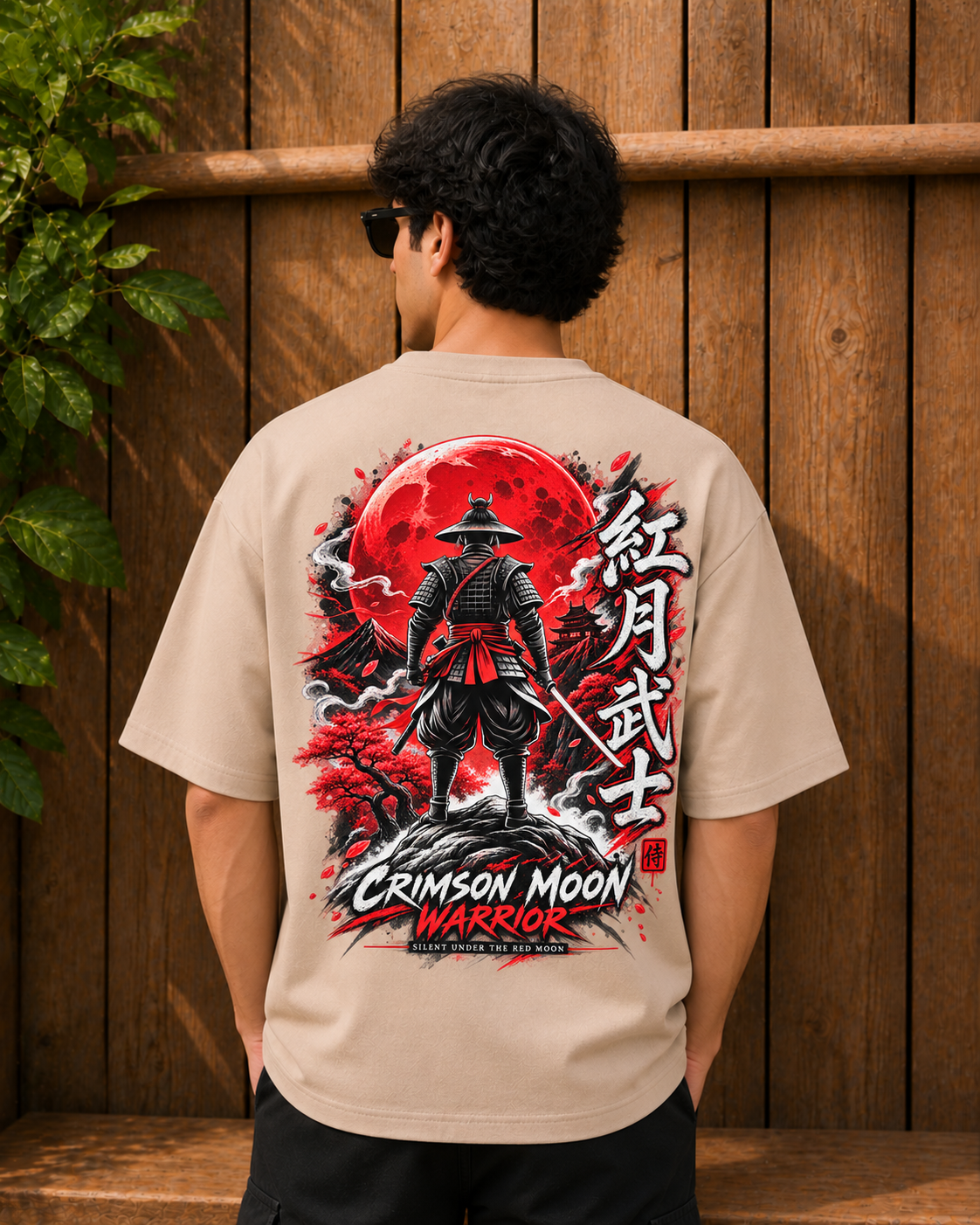 Moonfall Samurai Oversized Fit T-Shirt