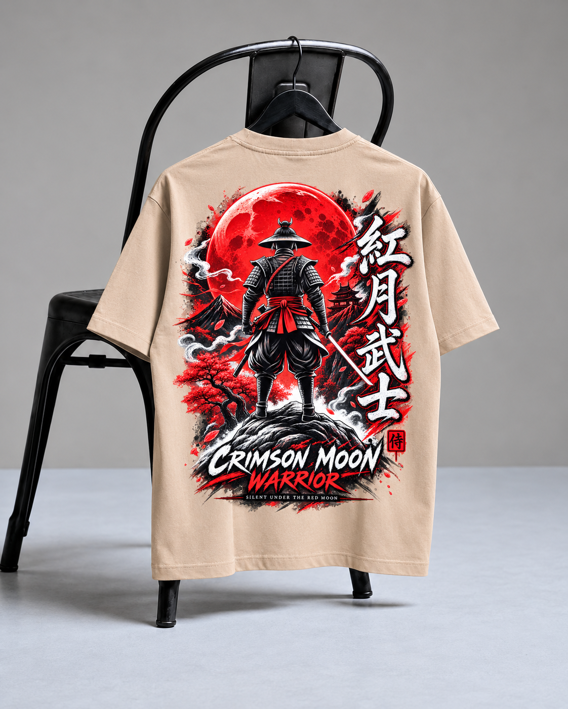 Moonfall Samurai Oversized Fit T-Shirt