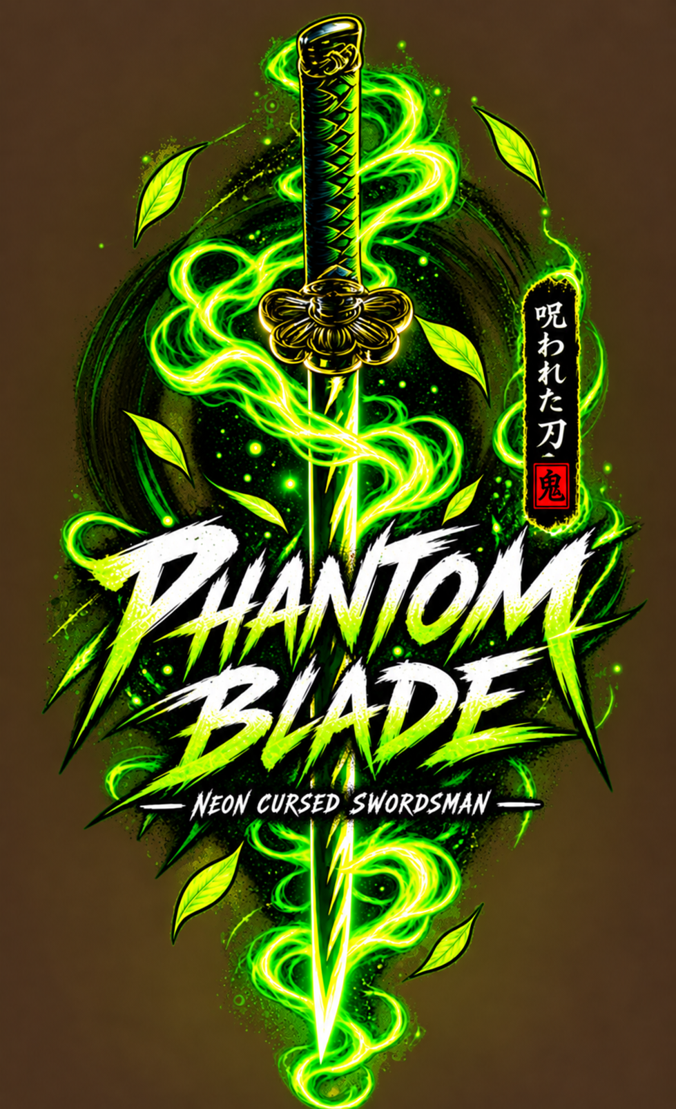 Emerald Oni Slayer Oversized Fit T-Shirt