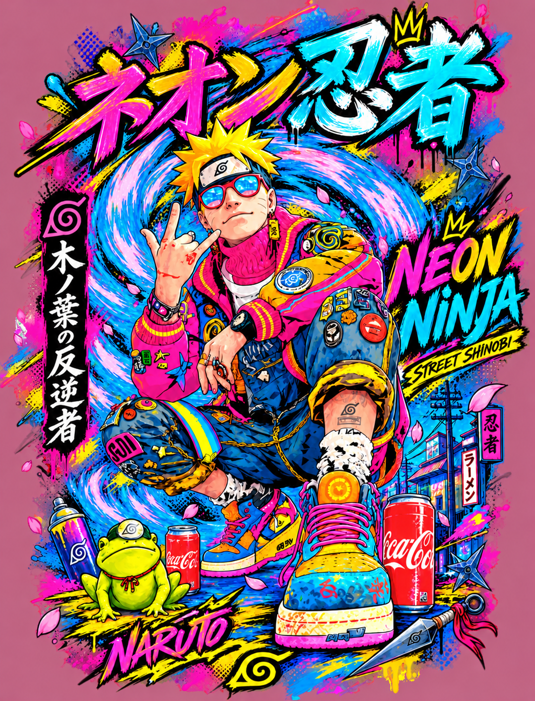 Shinobi Rebellion Oversized Fit T-Shirt