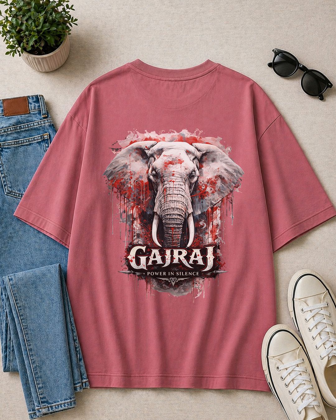 Gajraj Force Oversized Fit T-Shirt