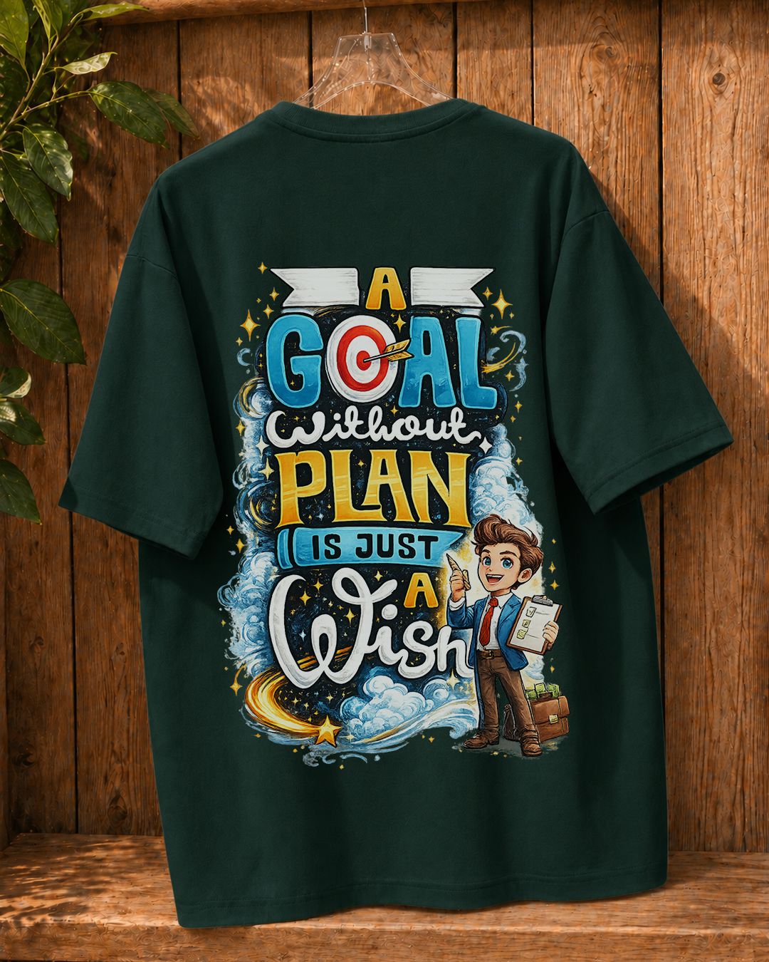 Plan Your Goal Oversized Fit T-Shirt