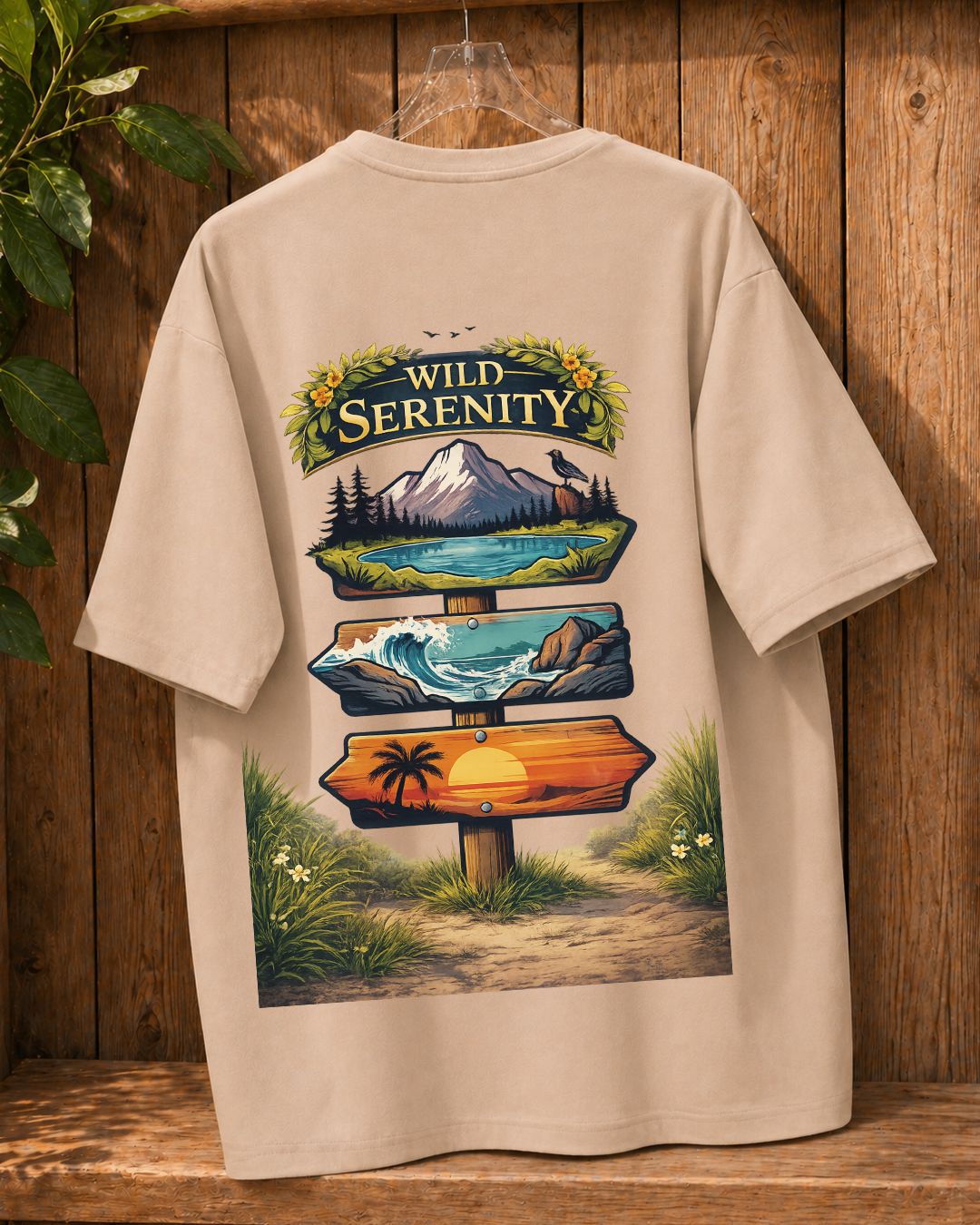 Wild Serenity Oversized Fit T-Shirt