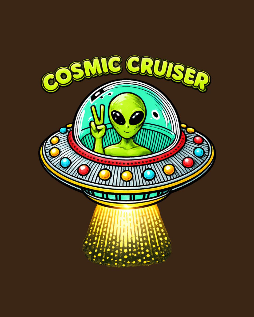 Alien Invasion Oversized Fit T-Shirt
