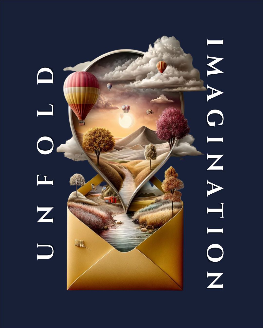 Nature Imagination Oversized Fit T-Shirt