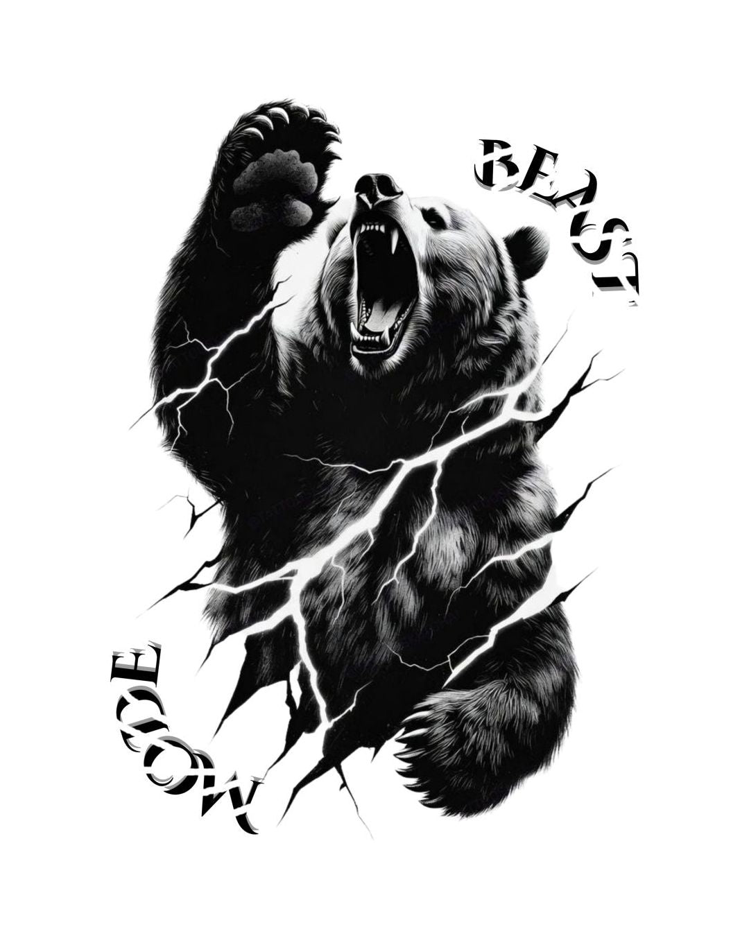 Thunder Beast Oversized Fit T-Shirt