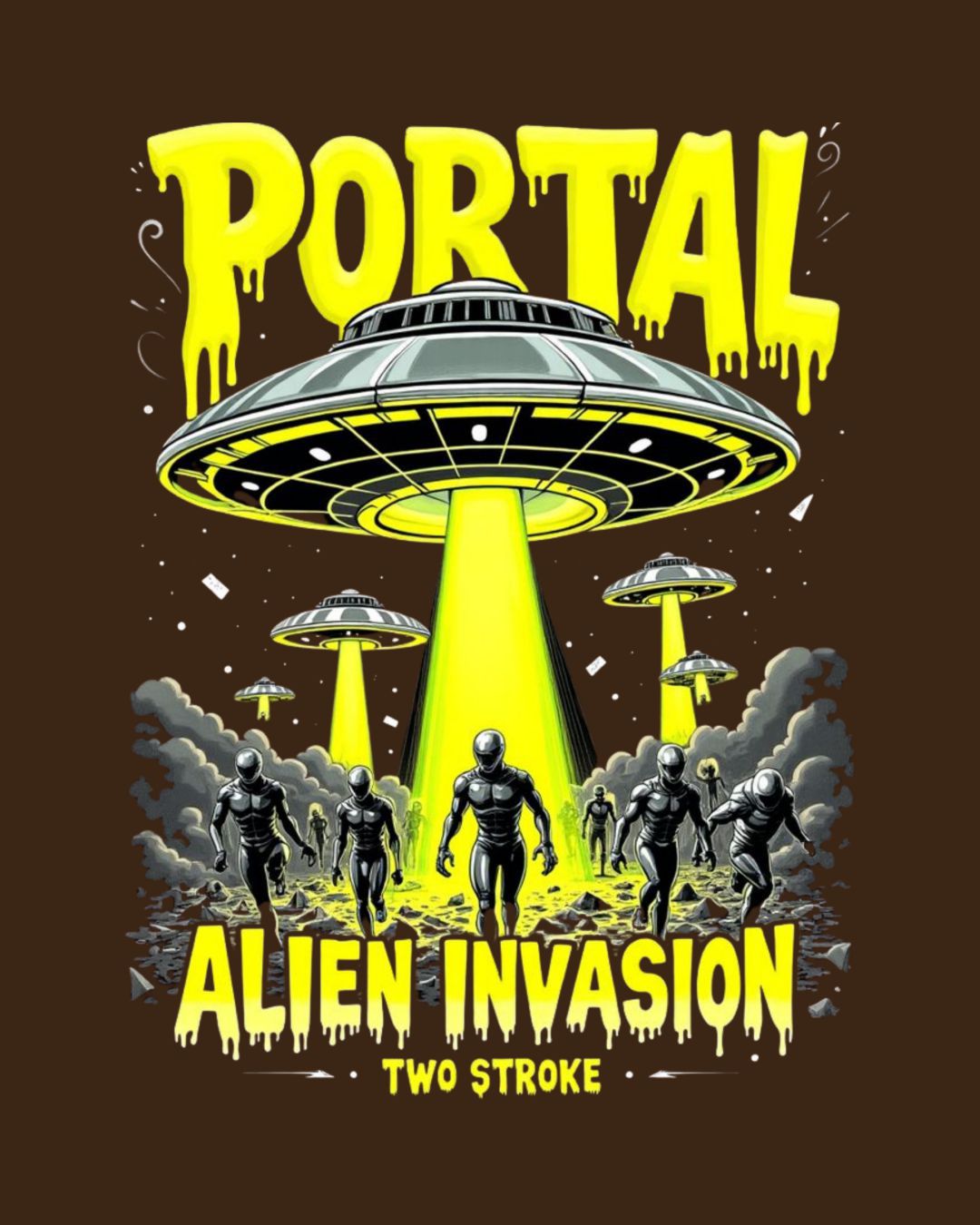 Alien Invasion Oversized Fit T-Shirt