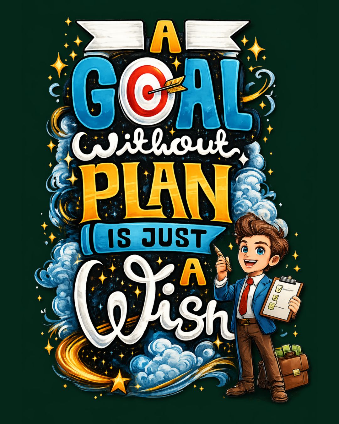 Plan Your Goal Oversized Fit T-Shirt