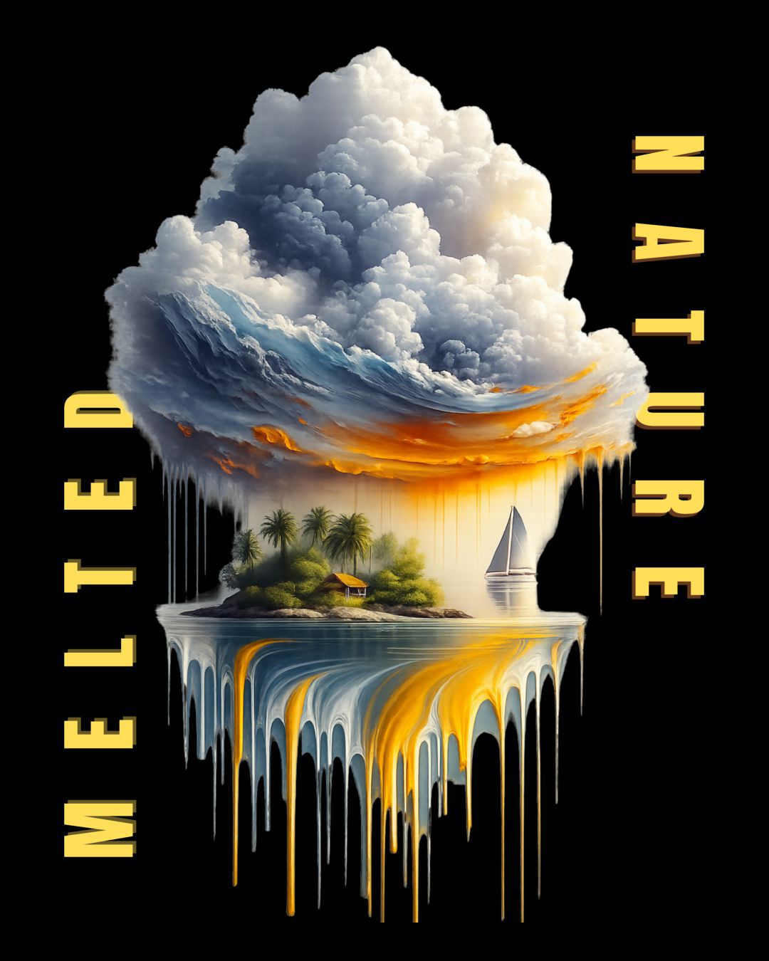 Nature Drift Oversized Fit T-Shirt