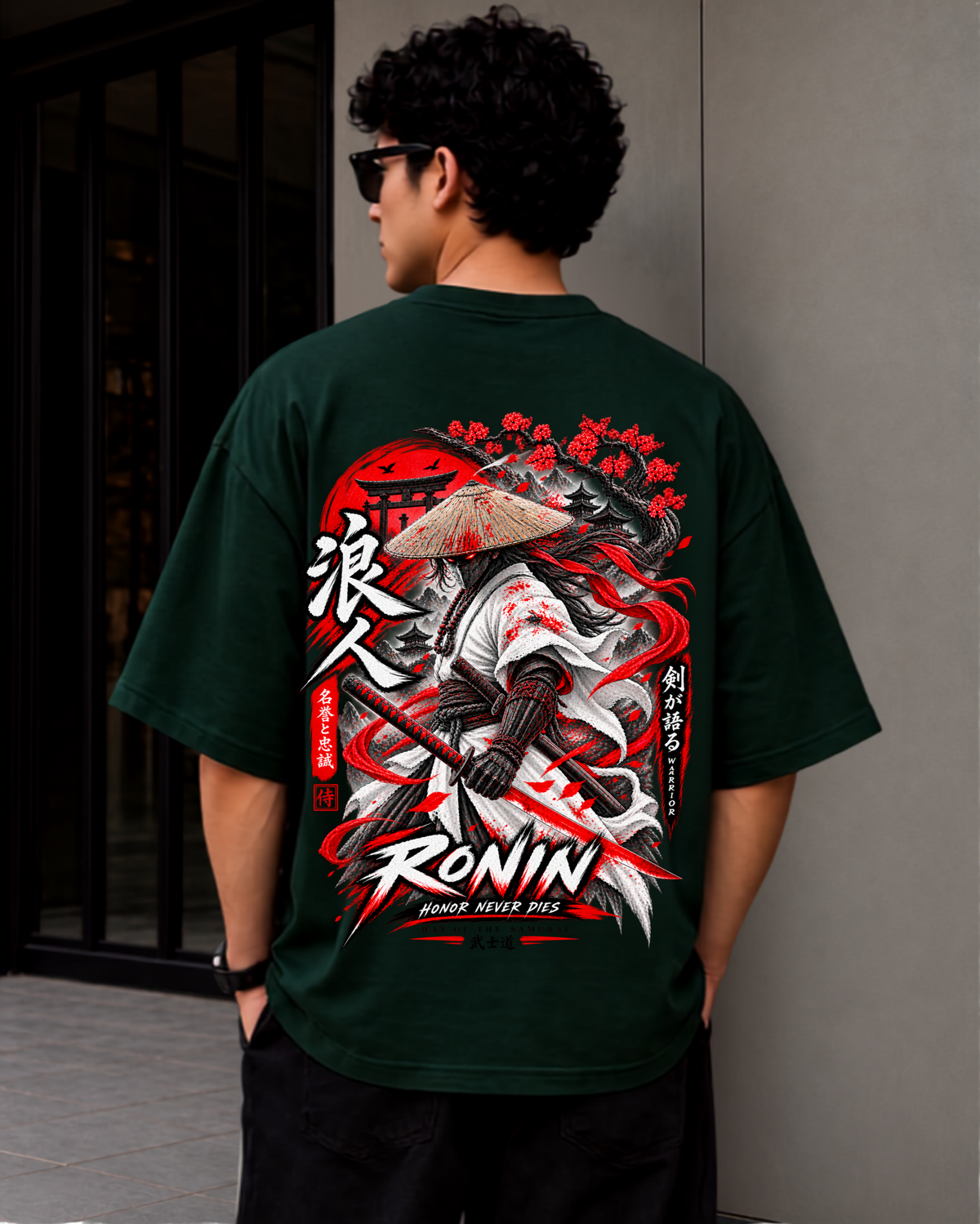 Blood Moon Ronin Oversized Fit T-Shirt