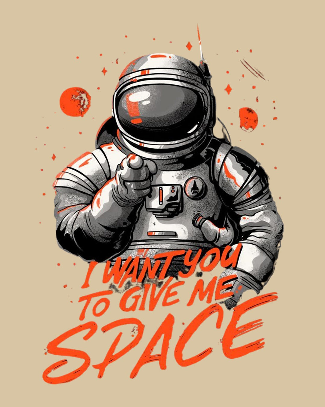 Give Space Regular Fit T-Shirt