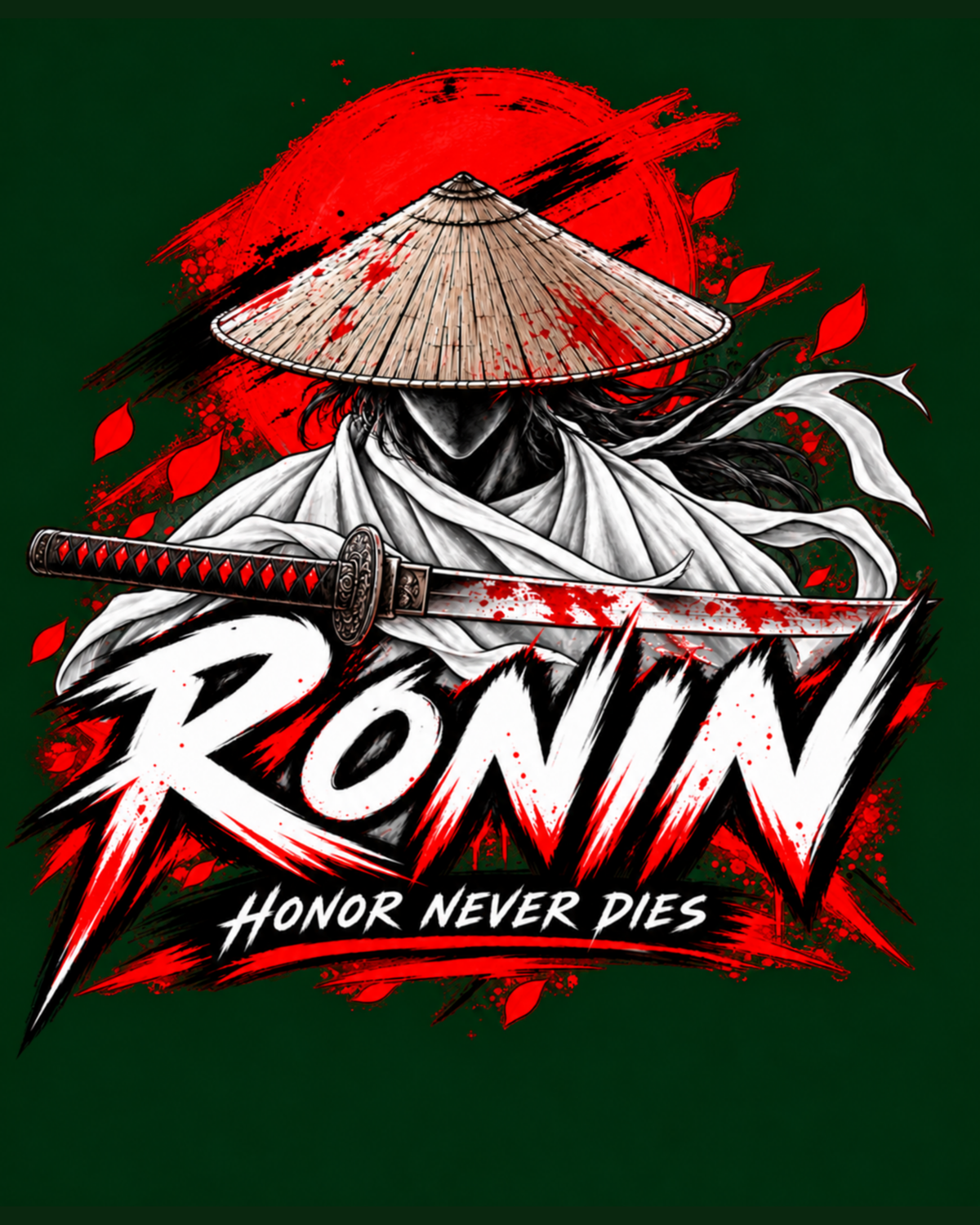 Blood Moon Ronin Oversized Fit T-Shirt
