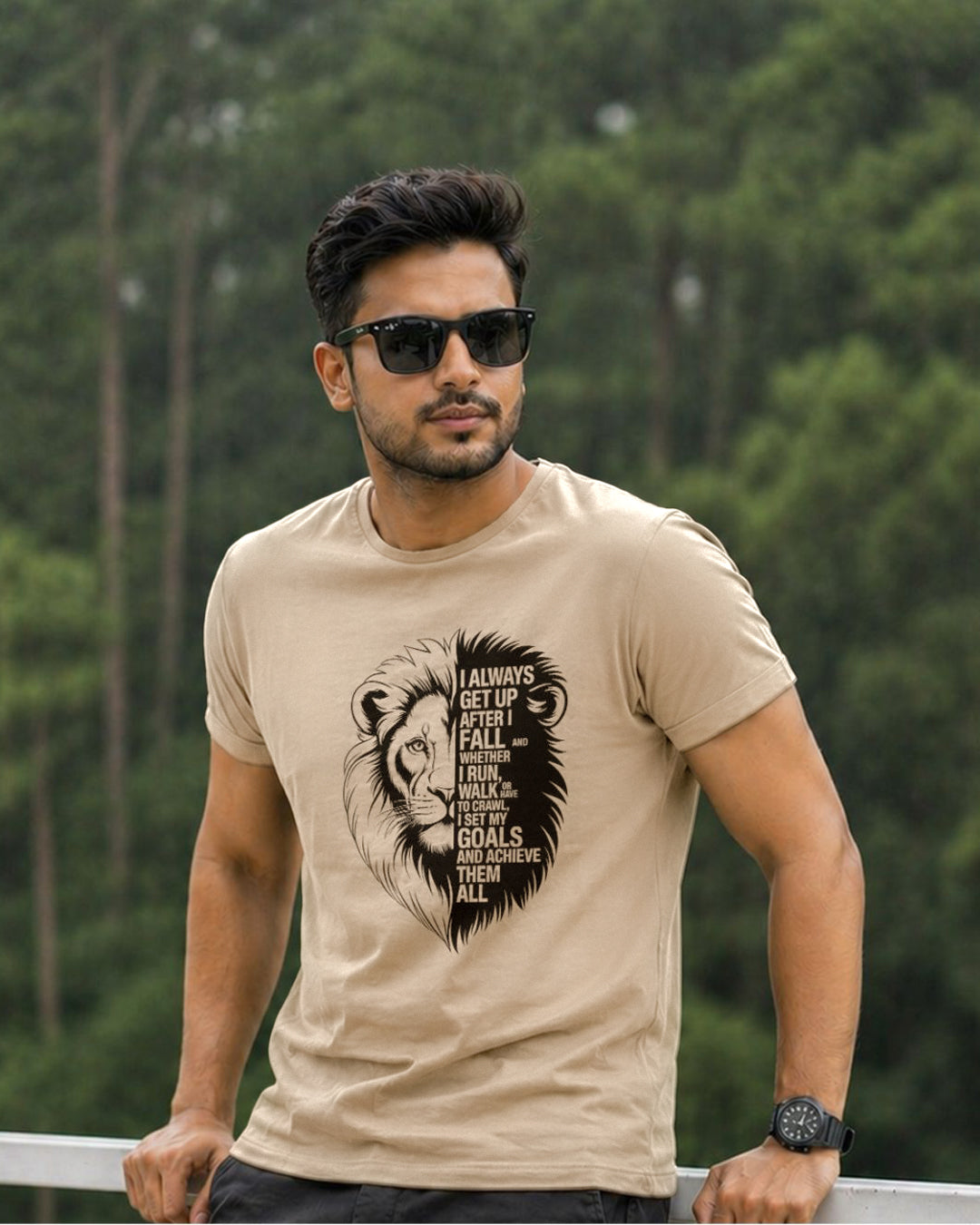 Lion Mindset Regular Fit T-Shirt