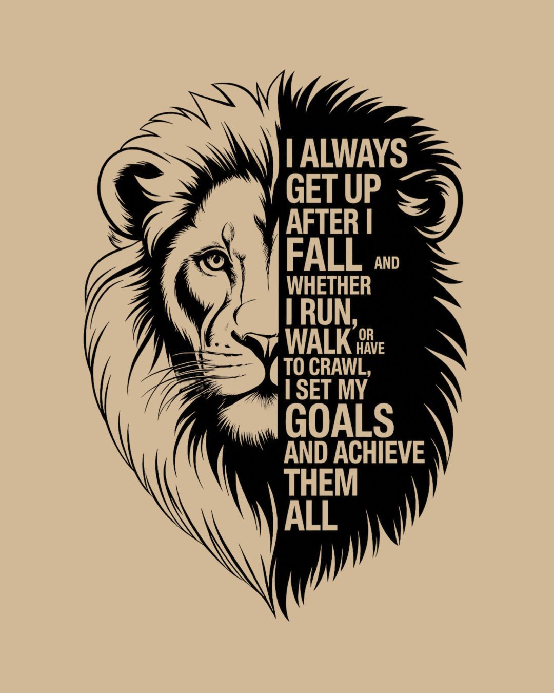 Lion Mindset Regular Fit T-Shirt